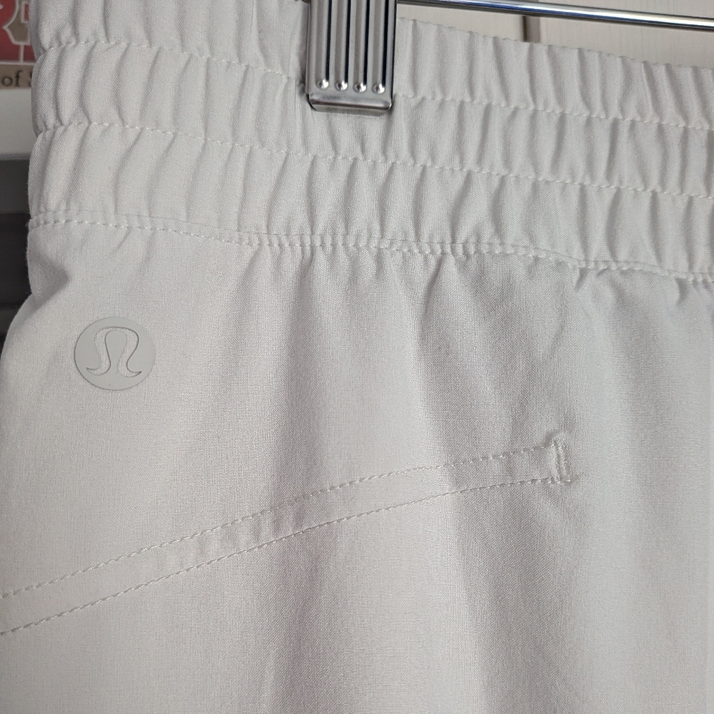 Lululemon Swift Mid-Rise Wide-Leg Pant - Bone - Size 12 Small Stain - Picture 7 of 12